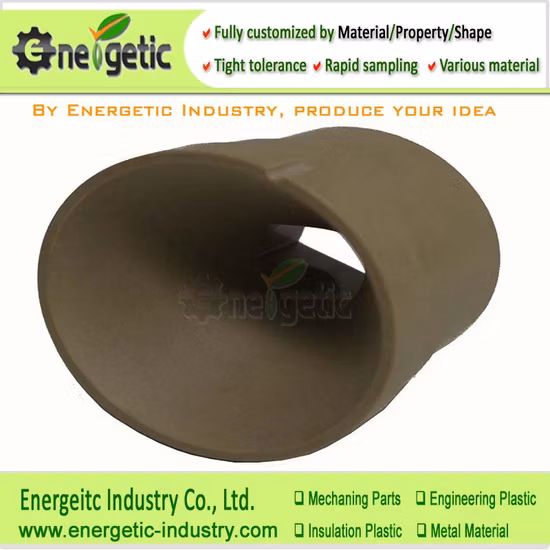 Hochtemperatur- und Qualitäts-Peek Large Candy Extrusion Confidential Sealing-Düse, bearbeitete Kunststoffteile, CNC-Kunststoffbearbeitung, Fräsen von Kunststoffmaterial