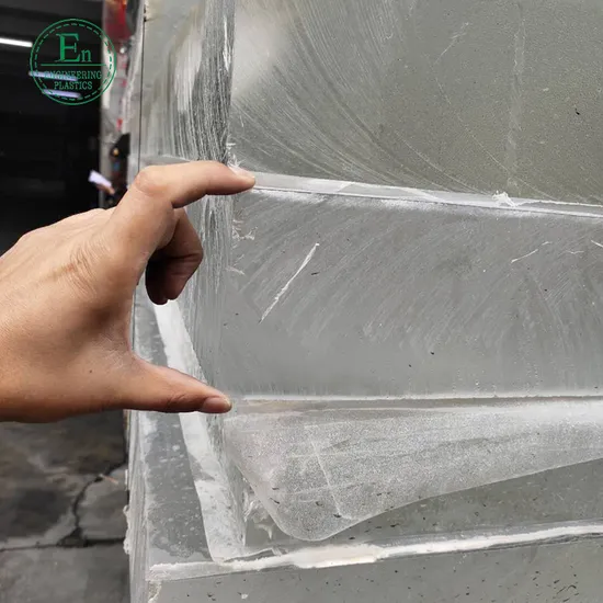 Transparente PMMA-Platte aus technischem Kunststoff